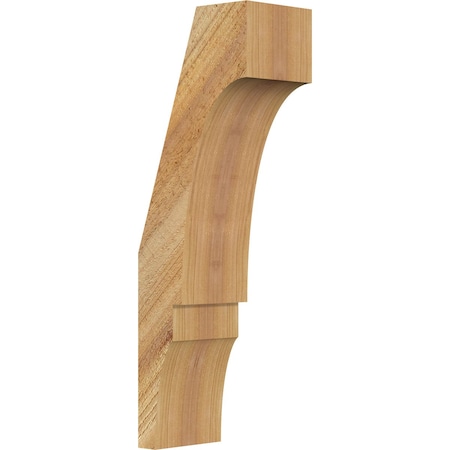 Ekena Millwork 4"W x 6"D x 18"H Balboa Rough Sawn Knee Brace, Western Red Cedar BRC04X06X18BOA00RWR